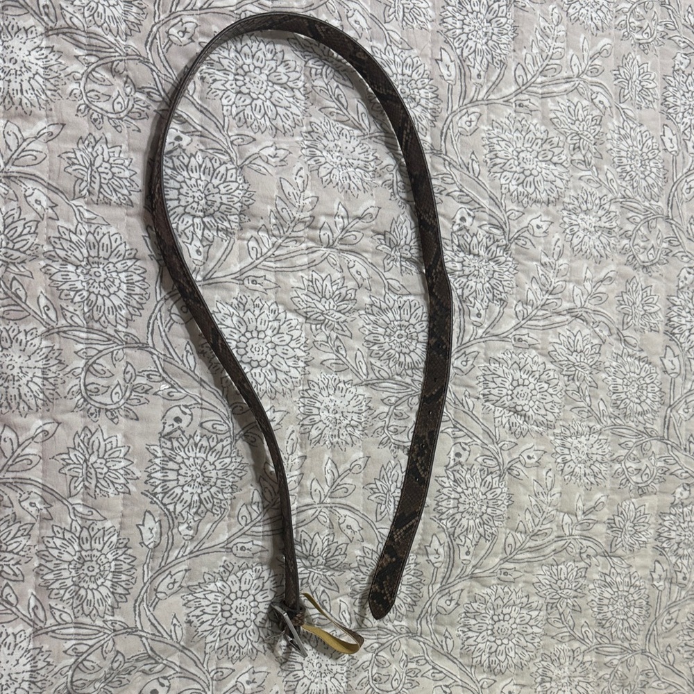 Elegant Brown Leather Belt